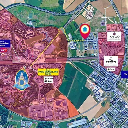 Disneyland-paris, 4pers Wifi, Parking, 公寓