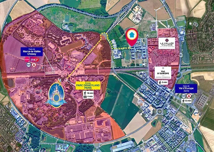 Disneyland-paris, 4pers Wifi, Parking, Apartment